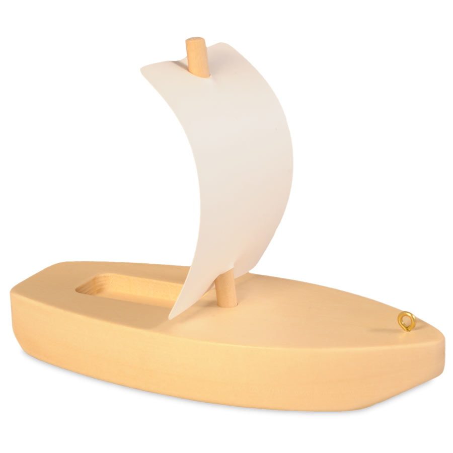 Holz Boot zum selber Basteln ab 4 Jahre 14 cm lang