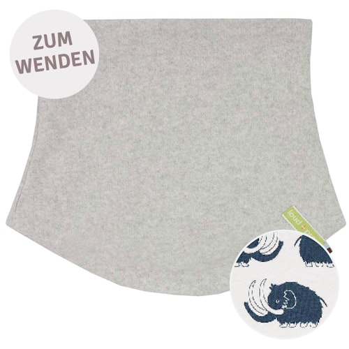 Wende Schlauchschal Fleece grau melange
