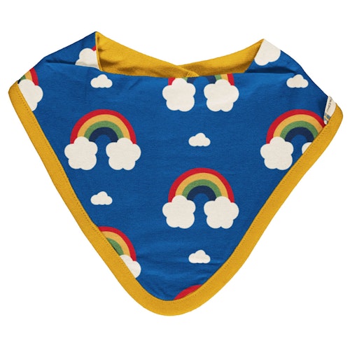 Leichtes Dreiecktuch Regenbogen blau