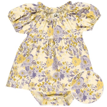 Schickes Bodykleid Blümchen violett