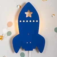 Kinder Wandleuchte 17 x 33 cm – Rakete