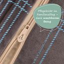 Vorschaubild Samt Sitzsack für Kinder grau-blau - 119 x 52 x 70 cm
