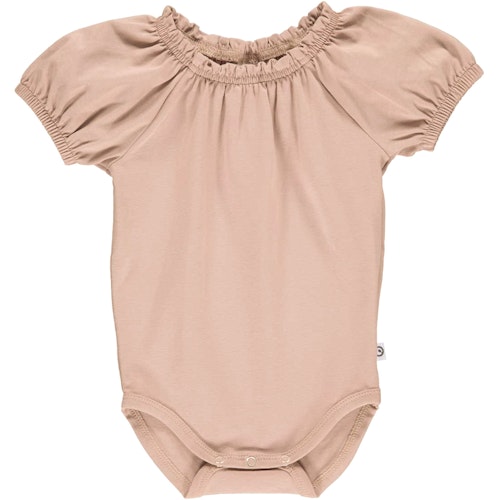 Kurzarmbody Puffärmelchen elastischer Kopfbereich
