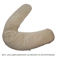 Bio Stillkissen mit Maisvlies "raschelfrei" gestreift