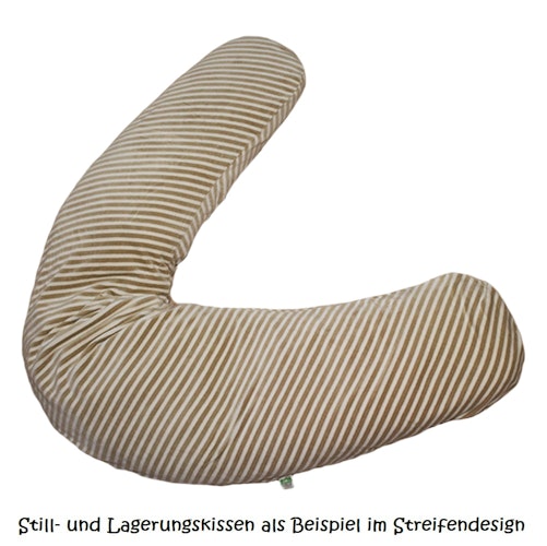 Bio Stillkissen mit Maisvlies "raschelfrei" gestreift