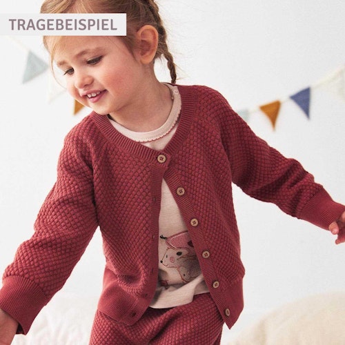 Strukturierte Strickjacke dehnbar
