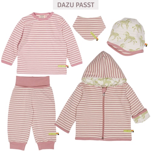 Wende-Dreiecktuch Streifen rosa