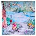 Vorschaubild Spieltuch Bio-Baumwolle Feengarten 100 x 100 cm
