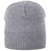 Erwachsenen Beanie Wolle grau Ohren-Wollfleece Band