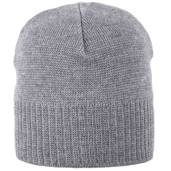 Erwachsenen Beanie Wolle grau Ohren-Wollfleece Band