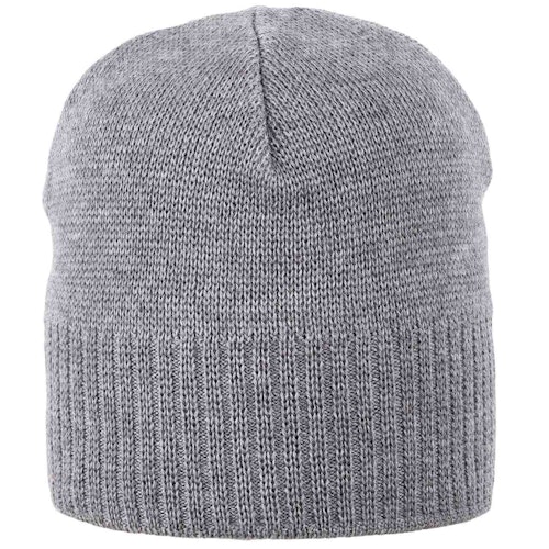 Erwachsenen Beanie Wolle grau Ohren-Wollfleece Band