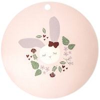Tischset Silikon Hase rosa