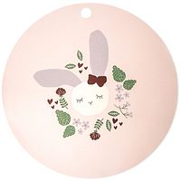 Tischset Silikon Hase rosa