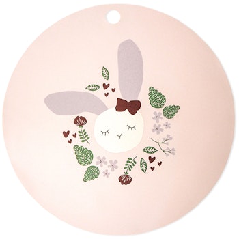 Tischset Silikon Hase rosa