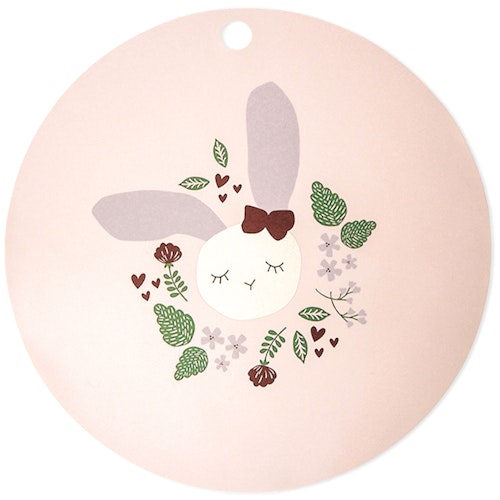 Tischset Silikon Hase rosa