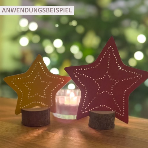 Prickelvorlagen Weihnachten – 10 Bögen aus Recyclingpapier