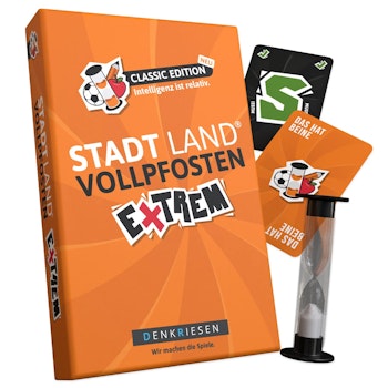 Stadt Land Vollpfosten® Classic - Das extreme Denkspiel ab 12 Jahren