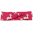 Vorschaubild Elastisches Haarband Einhörner pink
