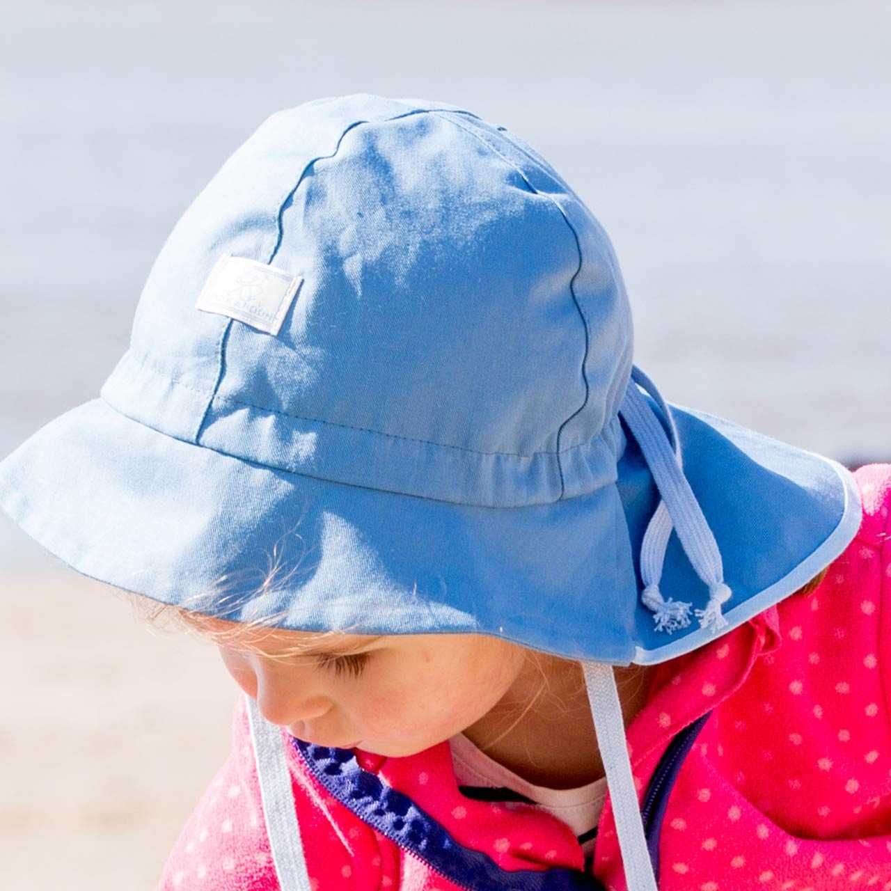 Sonnenhut Pickapooh Nackenschutz Bio-Baumwolle Motiv