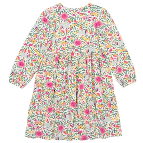 Lockeress Langarmkleid Blumen