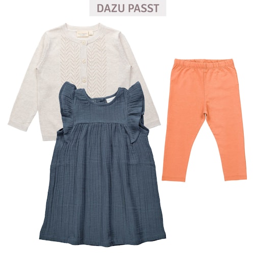 Kleid Sense Organics Musselin ohne Arm Uni