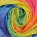 Vorschaubild Großes Regenbogen-Farbentuch (86 x 86 cm)