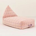 Vorschaubild Samt Sitzsack für Kinder rosa-lila - 119 x 52 x 70 cm