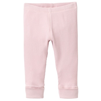 Edle Ripp Leggings rosa