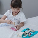 Vorschaubild Kinder Zahnarzt Set aus Holz mit Tasche ab 3 Jahre