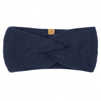 Damen Wolle Kaschmir Stirnband blau