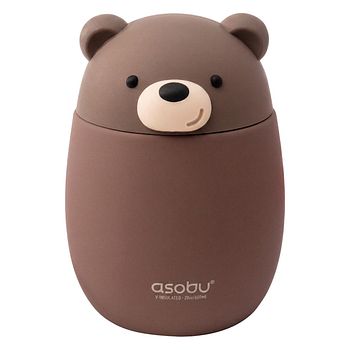 Bestie Foodie Isolierter Edelstahl Speisebehälter Braunbär 600 ml