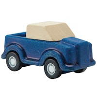 Spielzeug Auto aus Holz ab 3 Jahren blau - 7 cm lang