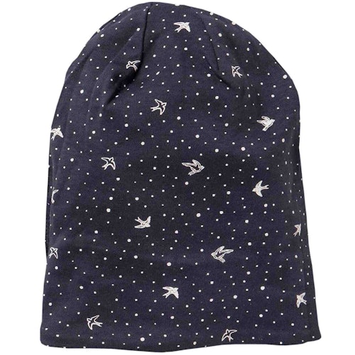 Wende-Beanie Wintervögel