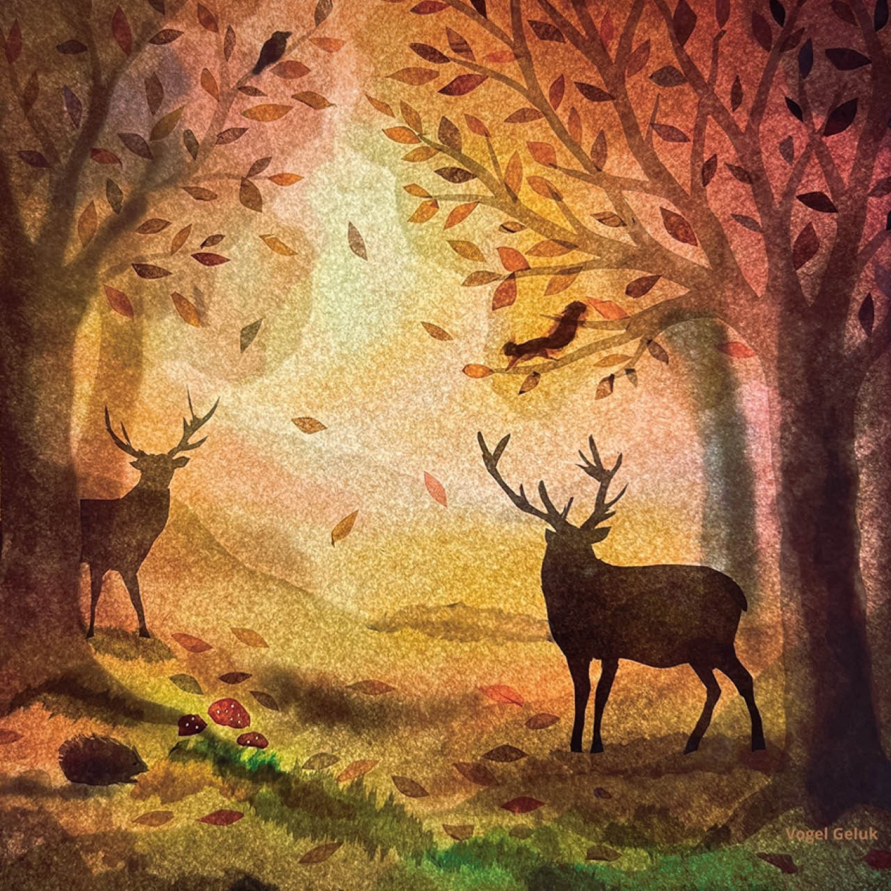 Vogel Geluk - Komorebi nur die FOLIE