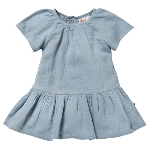 Leichtes Musselin Kleid kurzarm