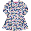 Vorschaubild Punkte Skater Kleid langarm