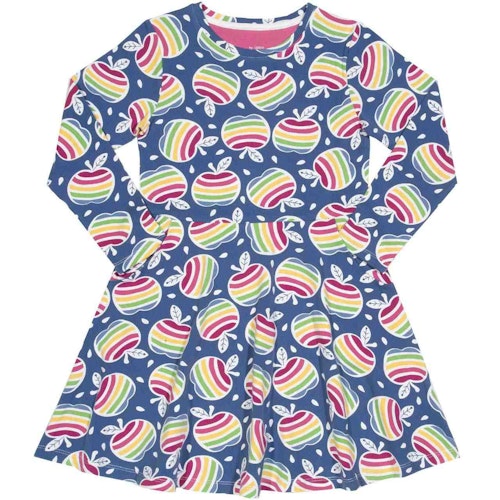 Punkte Skater Kleid langarm