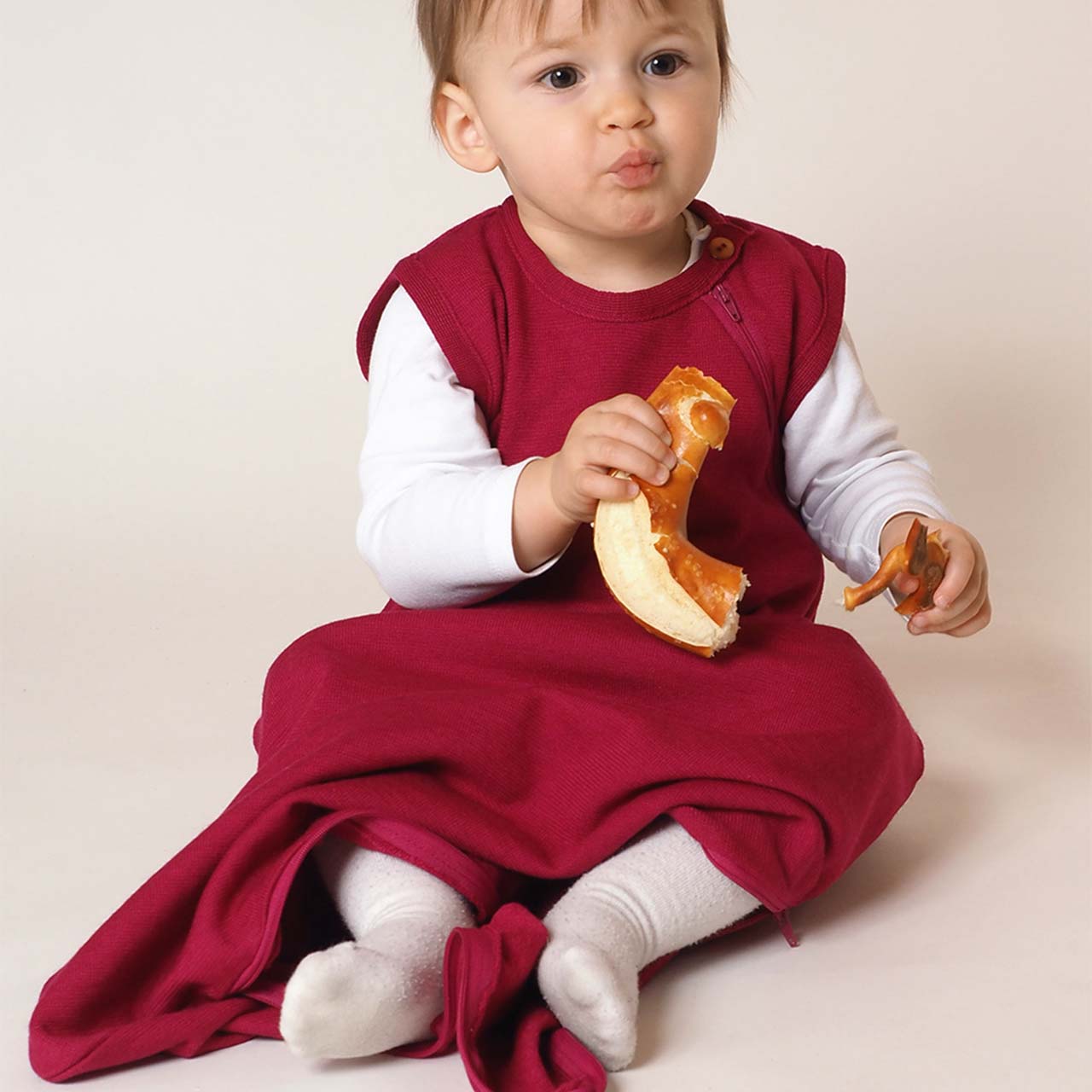 Wolle Seide Schlafsack ohne Arm Frottee