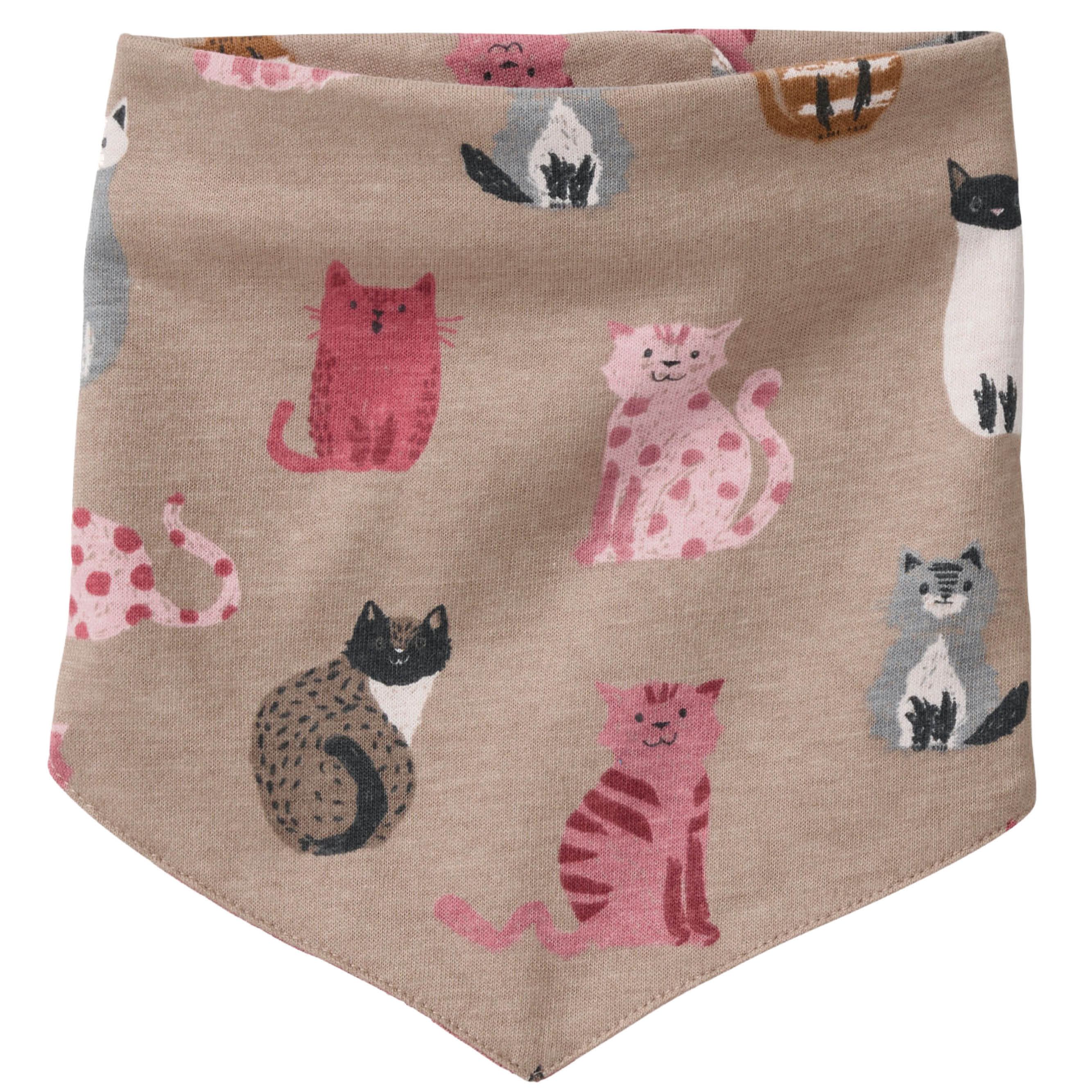 Wende Dreiecktuch Katzen beige