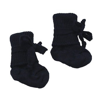 Babysocken Schurwolle - warm & atmungsaktiv 0-2 Monate - marine