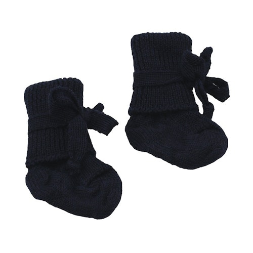 Babysocken Schurwolle - warm & atmungsaktiv 0-2 Monate - marine