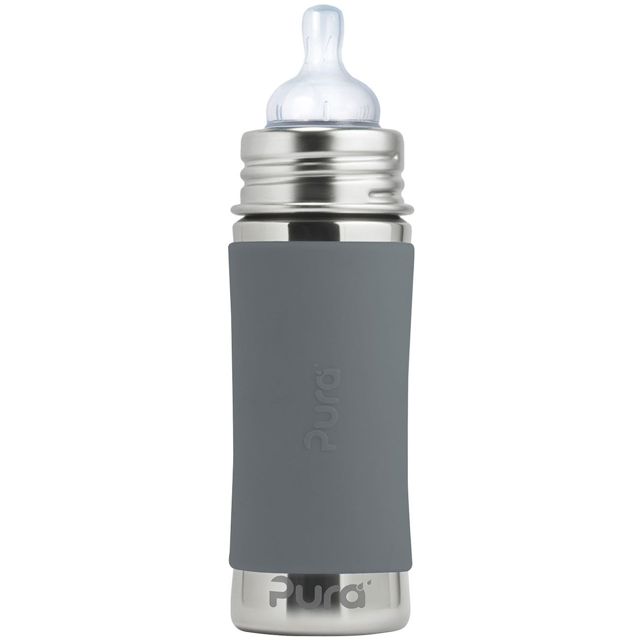 Pura kiki Babyflasche mitwachsend ab 3 Monate schiefer