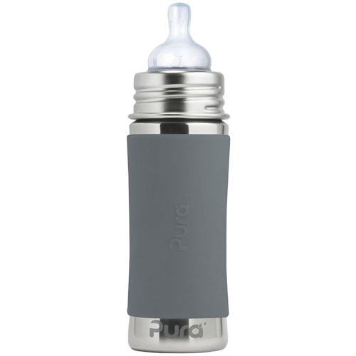 Pura kiki Babyflasche mitwachsend ab 3 Monate schiefer