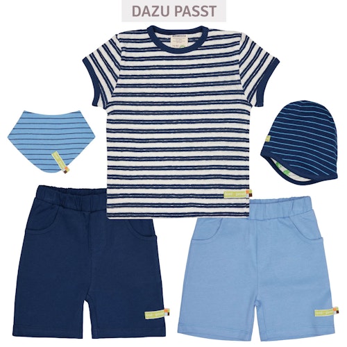 Leichtes Leinen Shirt kurzarm Streifen