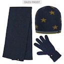 Vorschaubild Fingerhandschuhe Umschlagbund Wolle Seide