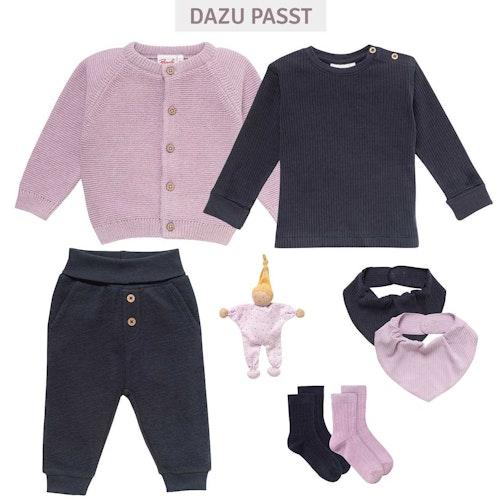 Edles Rippe Langarmshirt