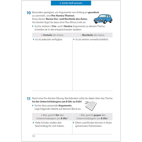 Übungsheft Aufsatz „Erörterung“ 8. bis 11. Klasse