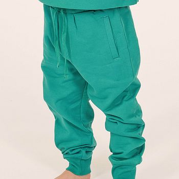 Bequeme Sweat Jogginghose türkis