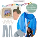 Vorschaubild Großes Sternen Spieltuch Seide 178 x 89 cm