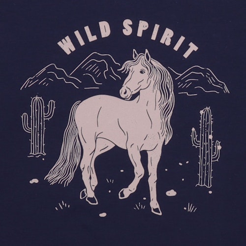 Langarmshirt mit Pferde-Motiv